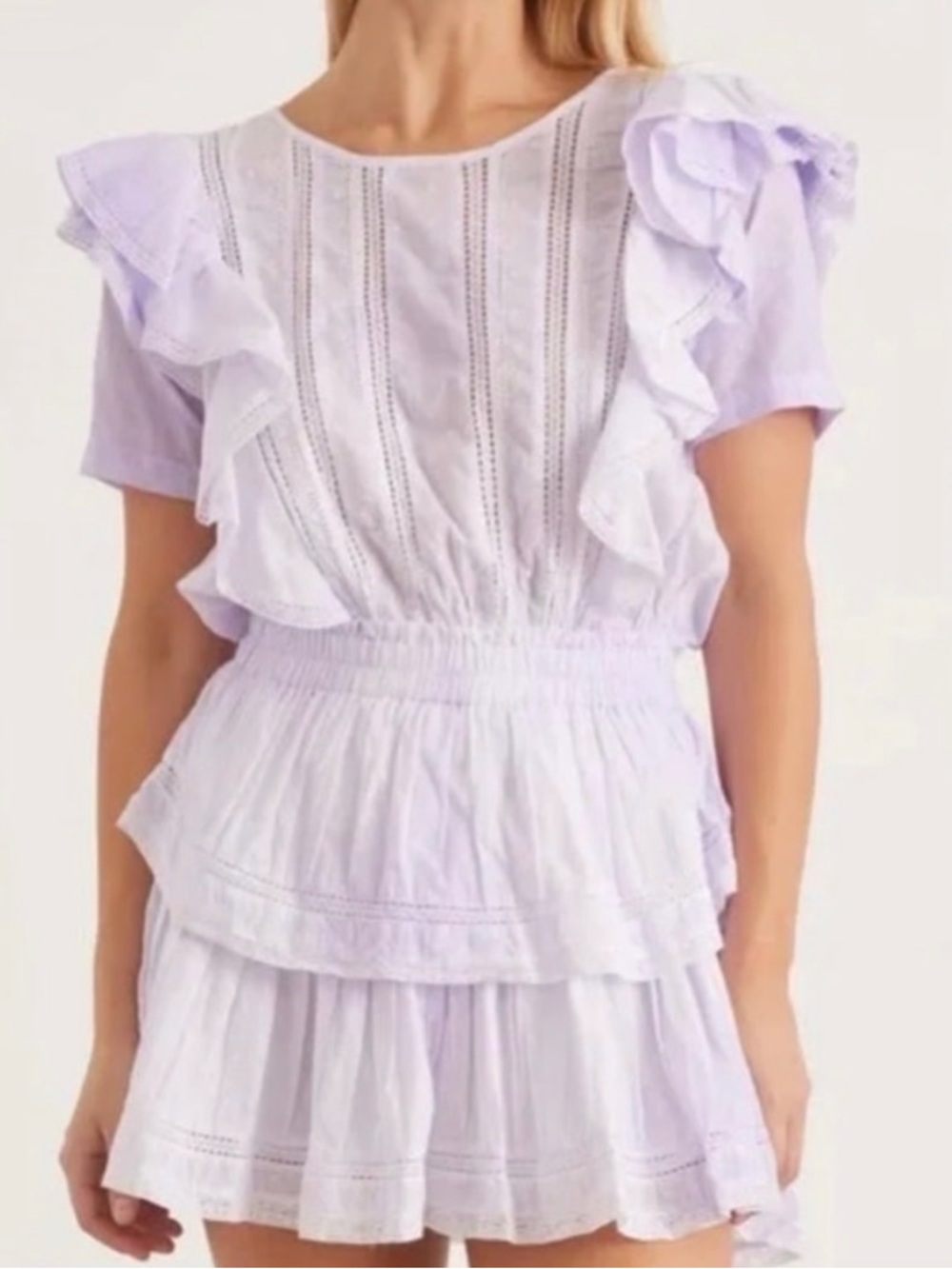 LoveShackFancy Lilac Natasha Dress